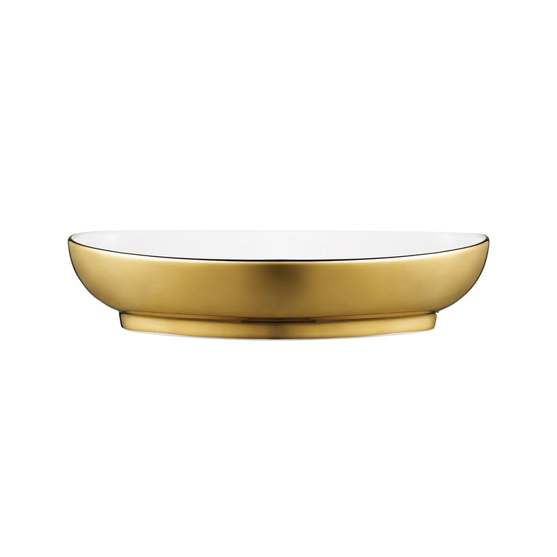 Diana Gold 9" Deep Oval Plater