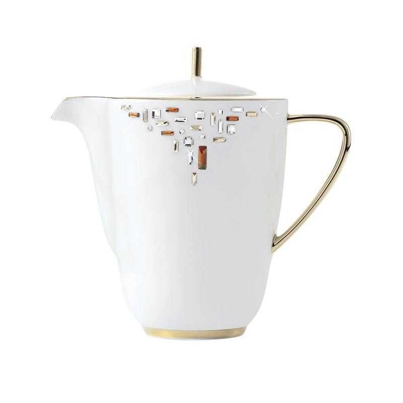 Diana Gold Coffee Pot with Crystals