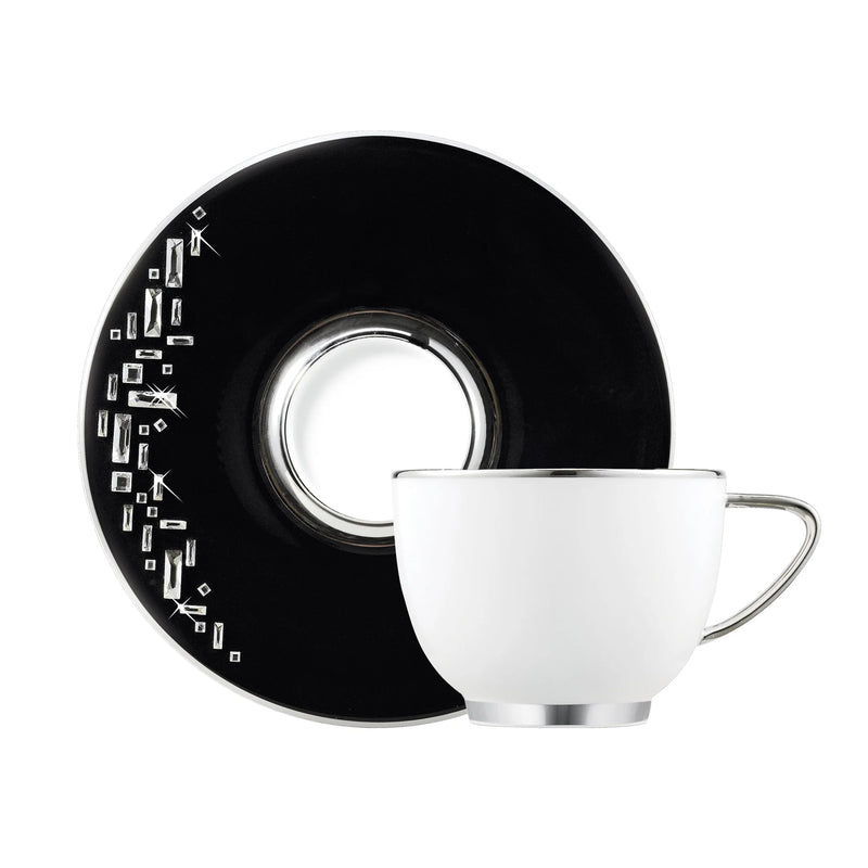 Diana Black / Platinum - Cup & Saucer